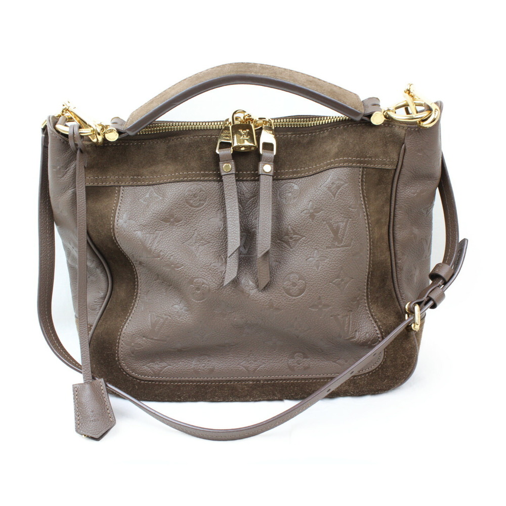 Louis Vuitton Audacieuse Monogram Empreinte Leather Brown Handbag Shoulder Bag